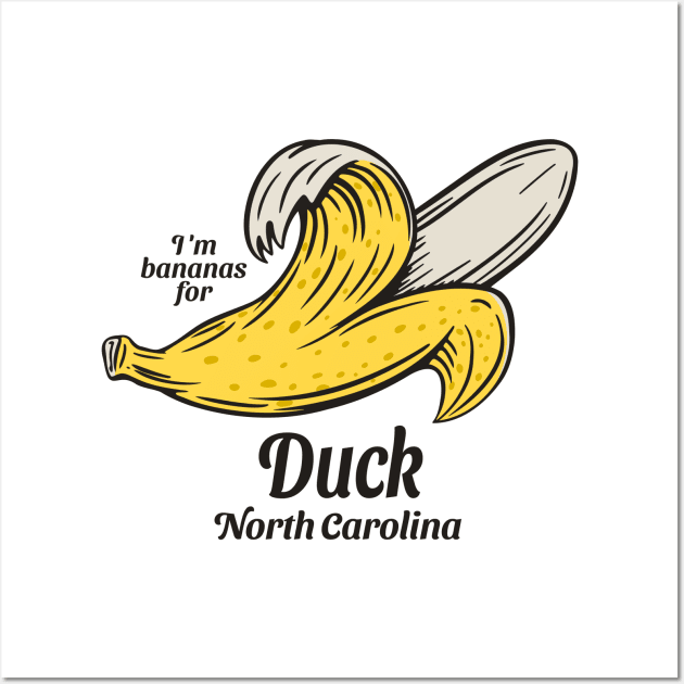 Duck, NC Summertime Vacationing Going Bananas Wall Art by Contentarama